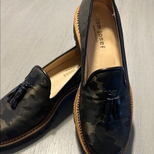 Jon Josef Black Camouflage Loafers